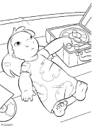 Lilo en Stitch kleurplaat 12